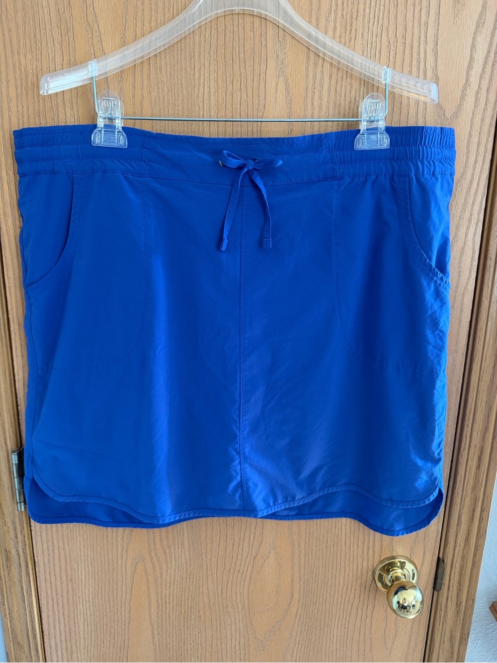 Duluth Trading Co. EUC Royal Blue Drawstring Waist Active Skort Women’s Size L